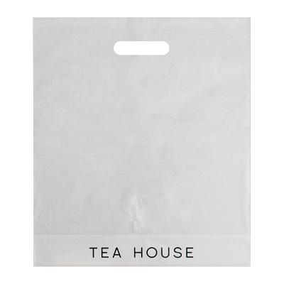 China Retail Biodegradable Plastic Packaging Beverage BIODEGRADABLE Impact Two Cups Bag Clear Die Cut Bag for sale