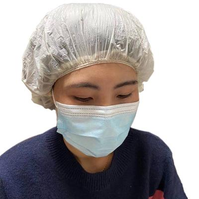 China Hotel Sustainable Biodegradable Disposable Waterproof Plastic Shower Cap For Bathroom for sale