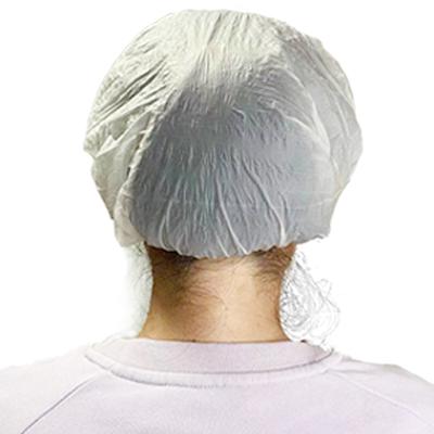 China Viable Biodegradable Disposable Cornstarch PLA Shower Cap Waterproof Hair Cap For Women Long Hair for sale