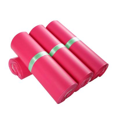 China Size Biodegradable Customized Logo Printed Pink Black Plastic Envelope Mailing Bags Messengers Biodegradable Packaging Clothing Bags for sale