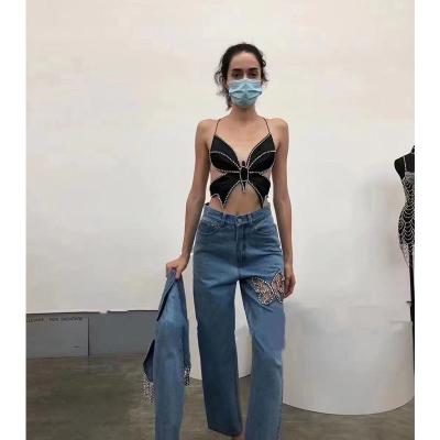 China 2022 New Arrivals A6345 QUICK DRY women's color beach top crop top for sale