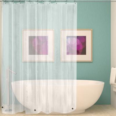 China 72x72 Sustainable Inches Eco Friendly Clear Transparent PEVA Shower Curtain Liner for sale