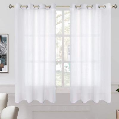 China Sheer Blackout Window Curtains For Living Dining Room Drapes 52 x 84 inches long, set of 2 panels for sale