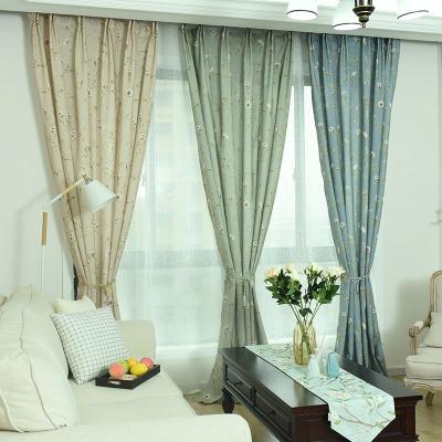 China Blackout Cotton Living Room Curtain Hot Sale Canvas Wholesale And Factory Price for sale