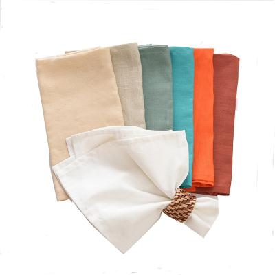 China Natural Woven Napkin Linen Napkin High Grade For Hotel Restaurant Home Use 50*50cm for sale