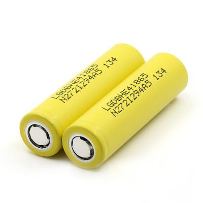 China certificated vapor battery  he4 18650 3.7v 2500mah lithium ion battery in stock for sale