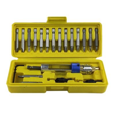 China 20PCS TOOL Screwdriver Bit Wrench Drill Bit Set Hex Shank Bit Impact Socket Adapter Drill Driver Half-Time Converter for sale