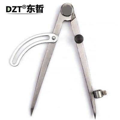 China Woodworker Woodworking Tools Scribing Pen Line Measuring Gauge Caliper Spacing Measuring Compass Edger Ruler With Pencil Holder for sale