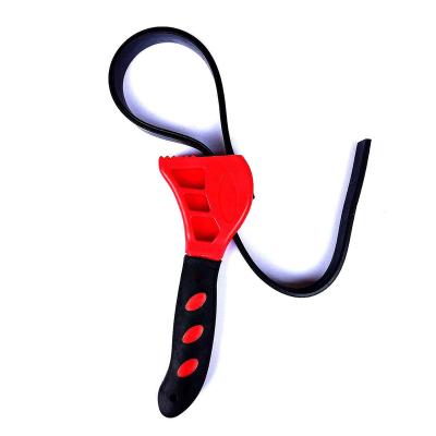 China Plastic+rubber 6in Household Can Opener Adjustable Rubber Strap Wrench for sale