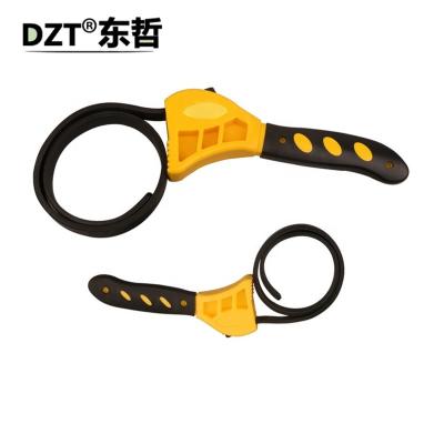 China Rubber 6/8 Inch Belt Rubber Key Opener Adjustable Key Strap Universal Black for sale