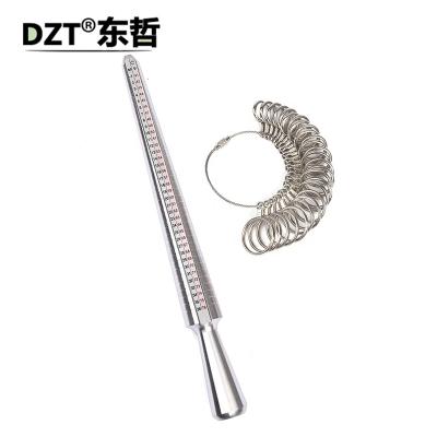 China Ring Size Measuring Tool Professional Jewelry Tools Ring Mandrel Stick Finger Gauge Ring Sizer Measuring UK/US for DIY Jewelry Size Tool Kits for sale