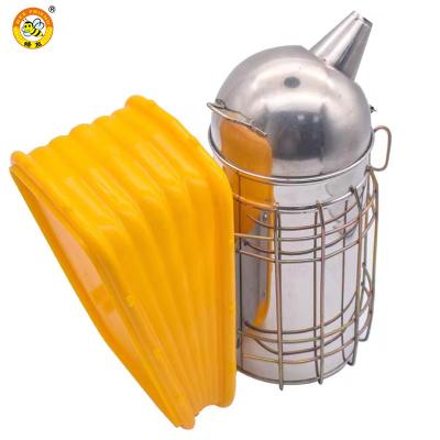 China Bee Farm Beekeeping Tools Stainless Steel Bee Smoker With Durable Plastic Bellow Dome Top Beekeeping Beekeeping Equipment for sale