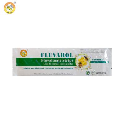 China Bee Farm Beekeeping Plants Fluvalinate 10 Strips Kill Bee Varroa Mites Strip Fluvarol Treatment Medicine Bee Preservation for sale