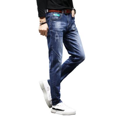 China Factory direct viable wholesale blue jeans mens stretch ripped skinny denim pants slim mens jeans for sale