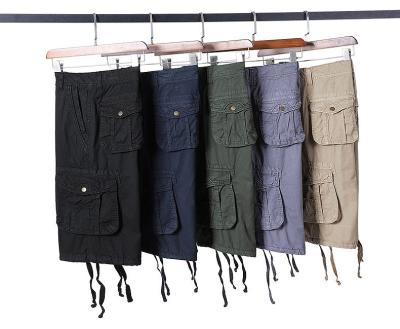 China 100% Breathable Cotton Mens Wear Mens Cargo Short Pants Classic Mid Waist Washed Casual Mens Trousers for sale