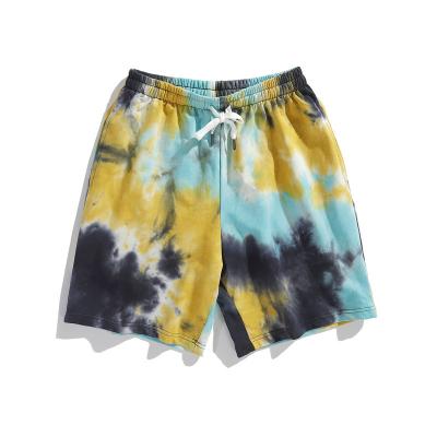 China wholesale Anti-wrinkle waistband 250g elastic cotton polyester fashion ins hot sale summer tie dye sweatshirt and pants for sale