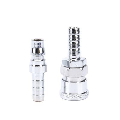 China Hotels Gas Fitting Tube Connector Pneumatic Quick Steel Coupling for sale