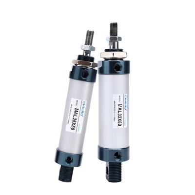 China Manufacturing Plant Mal Series Aluminum Alloy Mini Pneumatic Custom Cylinder for sale