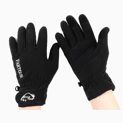 China Warm Comfortable Winter Snowboarding Polar Fleece Windproof Warm Ski Gloves for Climbing and Cycling for sale