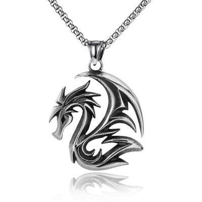 China Drop Shipping Best Friend Necklace Durable Fly Dragon Necklace Zodiac Necklace From China for sale