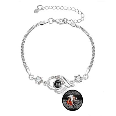 China Fashion Factory Durable Custom Heart Stone Bracelet Stainless Steel For Women Jewelry for sale