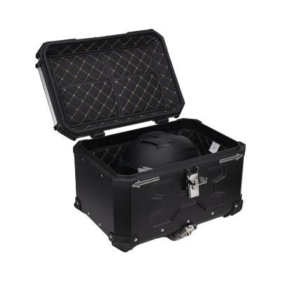 China Motorcycle Travel Motorcycle Tail Box 50L Luggage Box Waterproof Anti-scratch Aluminum Alloy High Capacity for sale