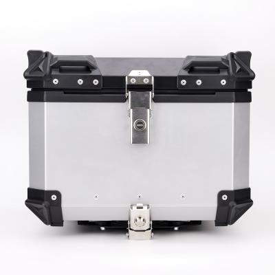 China Multifunctional Magnesium Aluminum Alloy Aluminum Alloy Box Tail Motorcycle Travel 45L Motorcycle High Capacity Waterproof for sale