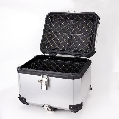 China Motorcycle Travel Motorcycle Tail Box Luggage Box 45L Aluminum Magnesium Alloy High Capacity Hot Selling for sale