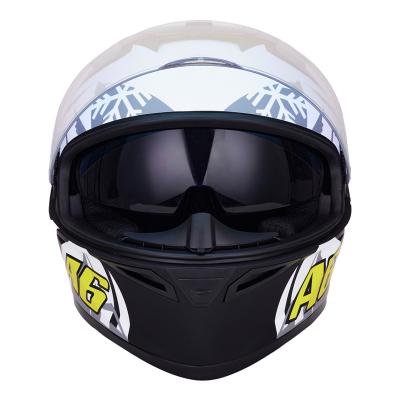 China Motorcycle Full Face Sun Visor High Quality Durable Cheap Double Helmet Single Visor for sale