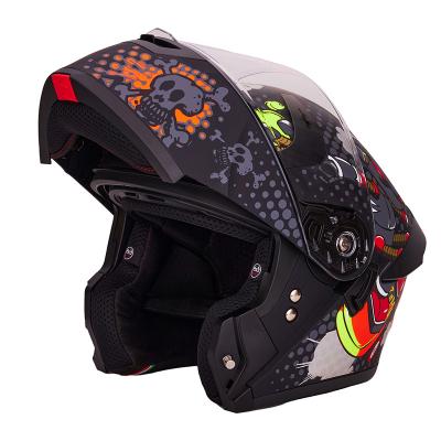 China High Safety Flip-Up Motorcycle Helmet High Protection For Adults Helmet Customizable Universal for sale