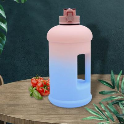 China Amazon Viable Hot Selling Private Label 1 Gallon Gym Plastic Jug Sports Water Bottle Bpa Free Motivational Water Bottle for sale