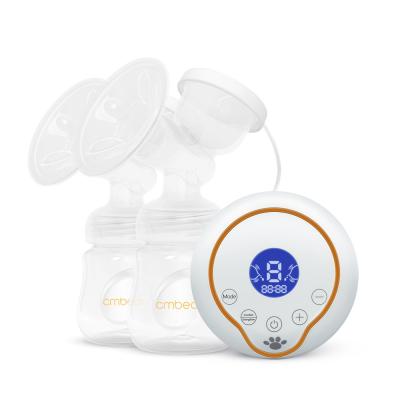 China BPA Free Suction High Quality Powerful Hands Silicone Breast Pump Double Free Electric Breast Pump Double With Bottle for sale