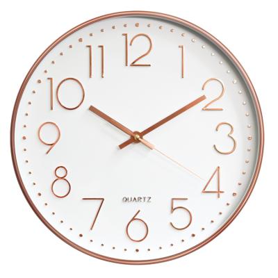 China New Arrival Creative Display Analog Quartz Wall Clock Brand Digital Decorative Wall Clock,Home Decor Simple Design Round Wall Clock for sale