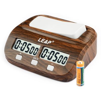 China Easy Chess Clock POP Digital Easy Chess Clock with Rise and Delay PQ9907W in Brown for sale