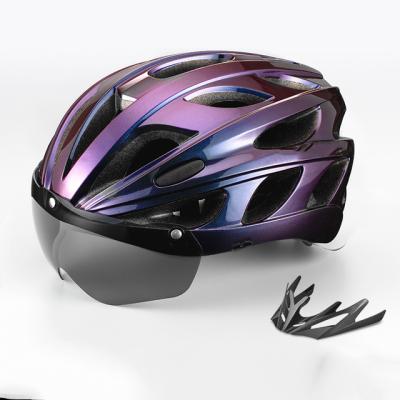 China Bicycle Safety Accessories Helemt Eyepiece Magnetic Helmet Safety Helmet Adult Magnetic Adjustable Bicycle Helmet for sale