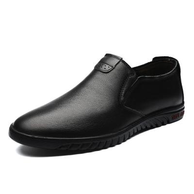 China Low price men's leather shoes British high quality soft unique breathable style business casual shoes for sale