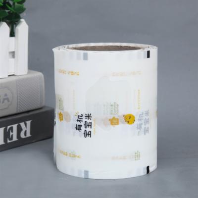 China Aseptic Factory Custom Clear Flexible Plastic Fruit Juice Drinks Bubble Tea Cup Sealing Film Packaging Roll Laminated Plastic Film for sale