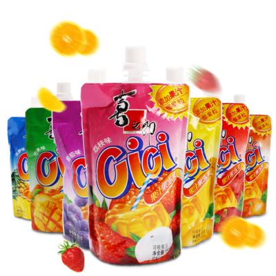 China Moisture Proof Transparent Spout Liquid Bag Transparent Liquid Bag Spout Pouch for sale