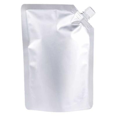 China Customized Transparent Moisture Proof Stand Up Sealed Bag For Suction Spout Beverage Skin Care Products Hand Mask Cream Aluminum Foil Bag for sale