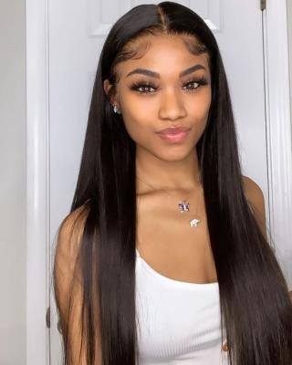 China Silky Straight Wave Bundles With Closure Lace Natural Hair Wig Hairpiece Weaves HD 5*5 1B Transparent Straight Virgin Brazilian Extension for sale