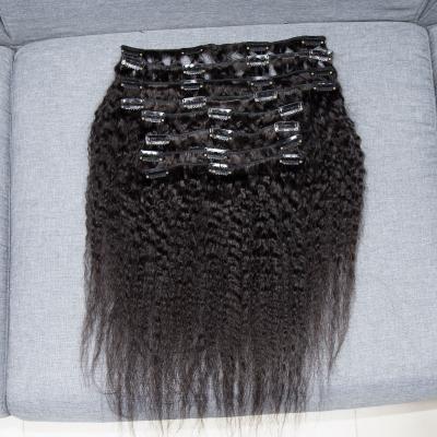 China CURLY STRAIGHT Clip in Hair 100% Hair Extensions, Indian Seamless Curly Curly Clip in Hair Extensions, Clip in Virgin Hair for sale