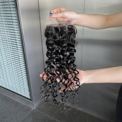 China Water Wave Hair Bundle With Closure, 6x6 Weaves Closures And Bundles, Bone Bundle Straight Hair With Closure Bundle Set for sale