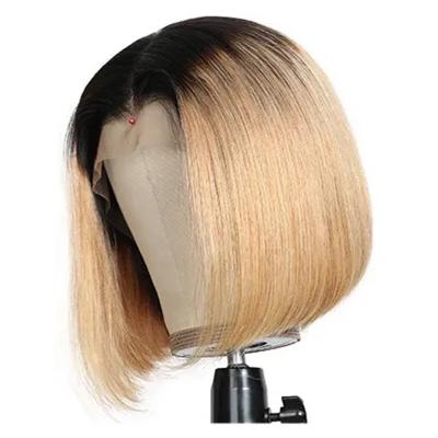 China Swiss Thin Straight Preplucked Lace Wig Create The Illusion Of Hair Growing Straight Out Of The Scalp Blonde Lead Lace Front Wig #1B/613 for sale