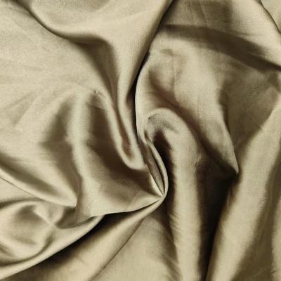 China High Quality Cheap Price 50*75D Smooth Shiny Lightweight Twist Satin Fabric 100% Polyester For Women Sleepwear Silky Dress for sale