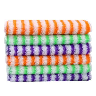 China Natural Bamboo Fiber Super Water Absorbent And Lint-free Kitchen Cleaning Cloth Dish Cloth for sale