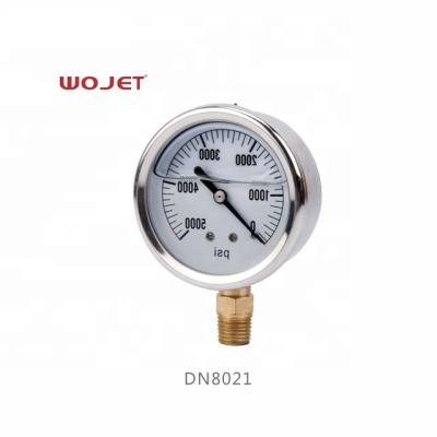 China Good Quality Stainless Steel Case Price Pressure Gauges Pressure Test Gauge for sale