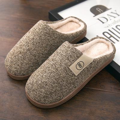 China Fashion Trend China Factory Big Winter Slippers Women's Comfortable Soft Slippers 2022 Good Prices Winter Warm Bedroom Fur Men's Women's Slippers for sale