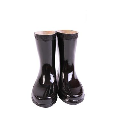 China Black Color Insulated Rubber Anti-skid For Power Industry Lineman Protective 30KV Dielectric Insulated Safety Boots for sale