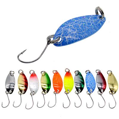 China Free Sample Low MOQ 2.5g Metal Fishing Spoon Metal for sale