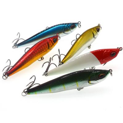 China ABS Fishing 15g Low MOQ 80mm Pencil Sinking Bait Pencil Lure for sale